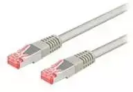 Wentronic „Goobay CAT 6“ jungiamasis kabelis, S/FTP (PiMF), pilkas, 0,5 m - LSZH be halogenų, kupolas (50885)