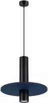 Sollux Lighting Pelta pakabinamas šviestuvas, vandenyno žalias, veltinio plieno, reguliuojamo aukščio, tamsiai mėlynas
