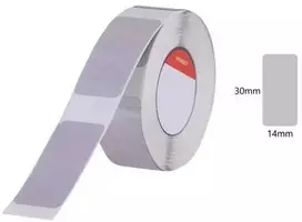 Etiketės B18 serijos Niimbot 14x30 mm 210 vnt. sidabrinės