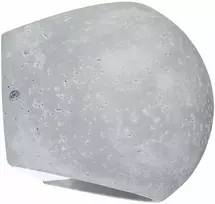 Sollux Lighting Persų indigo gaublinis betoninis sieninis šviestuvas, modernus apvalus, 2x8W LED, IP20, pilkas