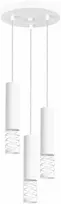 Sollux Lighting LAMI vandenyno žalios spalvos modernus plieno pakabinamas šviestuvas, 3 x GU10 LED, baltas, 25 x 125 cm