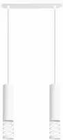 Sollux Lighting LAMI vandenyno žalios spalvos modernus baltas plieno pakabinamas šviestuvas, 2 x GU10 LED lizdai