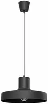 Sollux Lighting BILO pakabinamas šviestuvas, juodas, plienas, E27 lemputė, modernus, apvalus, 35x120 cm