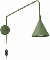 Sollux Lighting NOX sieninis šviestuvas, alyvuogių žalios spalvos, plienas, E14, LED, 10 W, modernus akcentinis šviestuvas