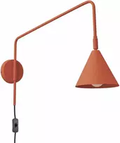 Sollux Lighting NOX Crimson sieninis šviestuvas, raudonos ochros spalvos, plienas, 14x61x30cm, E14 LED, max 10W