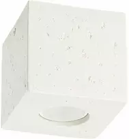 Sollux Lighting Persų indigo kvadratinis betoninis sieninis šviestuvas, smėlio spalvos, pramoninis, kvadratinis, 10 W, GU10