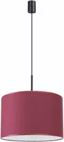 Sollux Lighting NEVIA pakabinamas šviestuvas, bordo spalvos, audinio gaubtas, 40x25 cm, juodo rėmo