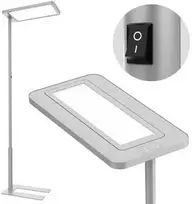 Spacetronik Pastatomas LED toršeras GLOW D20 sidabrinis