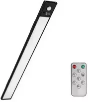 Belaidė LED lempa su judesio jutikliu, 40 cm, juoda