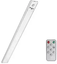 Belaidė LED lempa su judesio jutikliu, 40 cm, sidabrinė