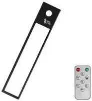 Belaidė LED lempa su judesio jutikliu, 20 cm, juoda