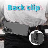 Nešiojamas diržo segtuko laikiklio šarvų dėklas, skirtas Samsung Galaxy Z Fold 5 Fold5 Fold 4 3 Fold4 Fold3 5G Zfold5 Telefono priedų dangtelis for Samsung Z Fold 5 juoda