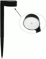 Lauko šviestuvas su saulės baterija IP44 1 LED/H31cm juodas