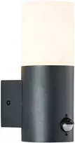 Sieninis lauko šviestuvas su jutikliu Aberdeen IP44 Brilliant AG 1xE27 max28W juodas