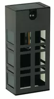 Sien.lauko šviestuvas su saulės bat./įkraun.Oregon Luxform 1x 3.7V/IP33/USB su jutikliu/juodas