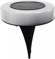 Lauko šviestuvas su saulės baterija IP44 8 LED/Ø10.5cm juodas