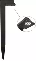 Lauko šviestuvas su saulės baterija IP44 1 LED/H44.5cm juodas