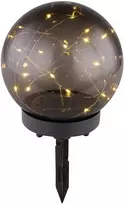 Globo Toys LED lauko šviestuvas su saulės baterija IP44 Globo 3000K 3V juodas