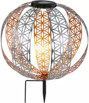Globo Toys LED lauko šviestuvas su saulės baterija IP44 Globo 3000K 3V aukso/sidabro sp.