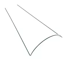 Pusapvalė atrama augalams H100cm W40cm/D5-5.2mm metalinė/žalias