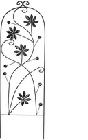 Dekoratyvinės grotelės vijokliniams augalams W38.5cm H118cm metalinės/juodos