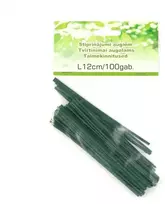 Tvirtinimai augalams L12cm/100vnt. metal./PE danga/žali