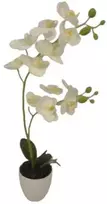 Dirbtinė orchidėja vazone 52cm balta