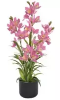 Dirbtinė orchidėja vazone 85cm rožinė