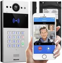 Carruzzo Akuvox R20K-2 vaizdo telefonspynės sistema 2 MP Sidabras