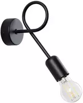 Sollux Lighting Sieninis šviestuvas LOOP juodas