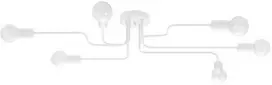 Lubinis šviestuvas Sollux Lighting Šviestuvas VECTOR 6 baltas