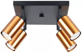 Sollux Lighting Lubinis šviestuvas WINX 4 juodas/kuperis