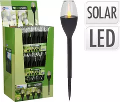 Lauko šviestuvas su saulės baterija IP44 Koopman 1.2V Ni-MH juoda