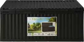Sodo dėžė su dangčiu 295L pilka