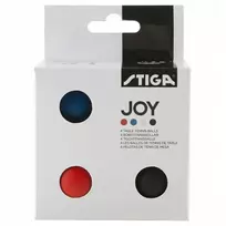 Stalo teniso kamuoliukai Joy Stiga 4vnt. įvairių spalvų