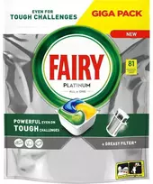 Indaplovių valiklis-kapsulės Platinum Fairy 81vnt. All in One