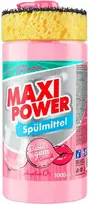 Pagaminta Ukrainoje Koncentruotas indų ploviklis - Bubble Gum kvapo gelis "MAXI POWER" su dozatoriumi ir kempine indams plauti, 1000ml