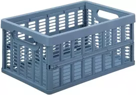 Sulankstoma plastikinė dėžė M NHG 35.5x24.2x16.3cm mėlyna