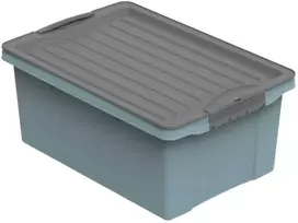 Plastikinė dėžė su dangčiu Compact Eco Line 38L/57x40x25cm Horizon Mėlyna
