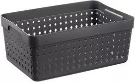Plastikinė dėžė Seoul XL Plast Team 10x15.8x23.8cm juoda