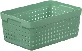 Plastikinė dėžutė Seoul XL NHG 10x15.8x23.8cm Rosemary Žalias