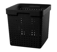 Plastikinė dėžė Seoul Plast Team XL/29.6x29.6x29.6cm juodas