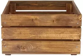 Medinė dėžė 390x292.5x239mm ruda