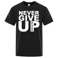 You'll Never Walk Alone Never Give Up Marškinėliai Vyrams Moterims Laisvi Per dideli Trumpomis Rankovėmis Medvilniniai Kvėpuojantys Viršutiniai Drabužiai Laisvalaikio Marškinėliai Drabužiai XS