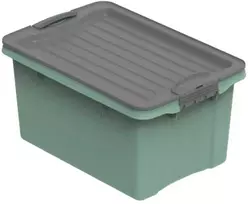 Plastikinė dėžė su dangčiu Compact Eco Line 4.5L/27x18.5x15cm Mistletoe Žalias