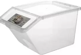 Plastikinė dėžė su dangčiu Basic Box Plast Team 48L permatoma