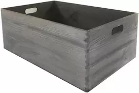 Medinė dėžė S-02 600x400x230mm pilka