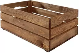 Medinė dėžė 585x390x239mm ruda