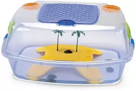 Akvariumas vėžliams DAFNE BEACH 54x39x27cm plastikinis