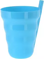 Stiklinė su šiaudeliu 300ml
